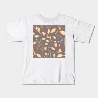 seamless summer tiny floral pattern Kids T-Shirt